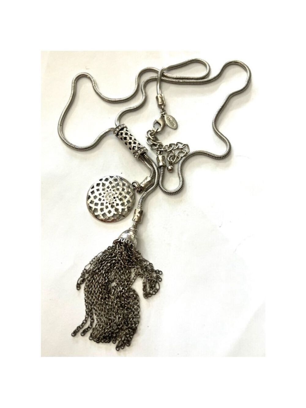 Chico's Women’s Silver Statement Necklace